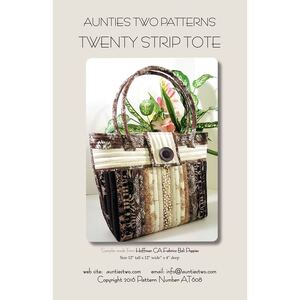 Twenty Strip Tote by Aunties Two (Pattern &amp; Instructions)