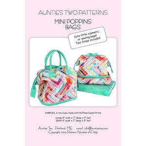Mini Poppins Bags by Aunties Two (Pattern, Instructions &amp; Stays)