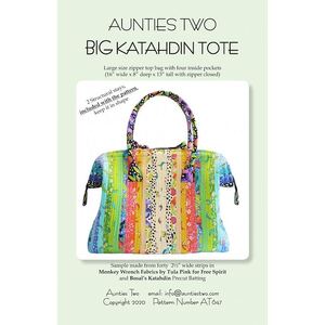 Big Katahdin Tote by Aunties Two (Pattern, Instructions &amp; Stays)