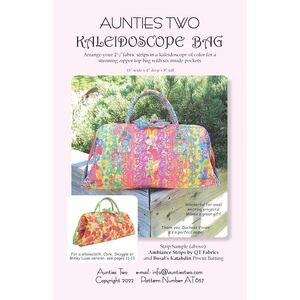 Kaleidoscope Bag by Aunties Two (Pattern, Instructions &amp; Stays)
