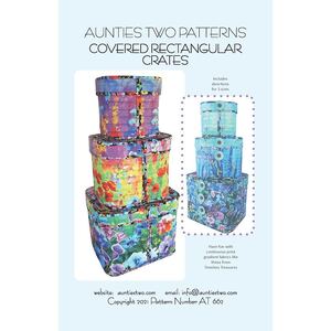 Covered Rectangular Crates by Aunties Two (Pattern &amp; Instructions)