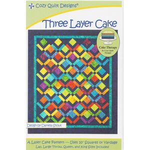 Three Layer Cake Quilt Pattern by Cozy Quilt Designs (Pattern &amp; Instructions)