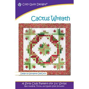 Cactus Wreath Quilt Pattern by Cozy Quilt Designs (Pattern &amp; Instructions)