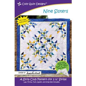 Nine Sisters Quilt Pattern by Cozy Quilt Designs (Pattern &amp; Instructions)