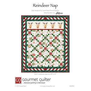 Reindeer Nap Quilt Pattern by Gourmet Quilter (Pattern &amp; Instructions)