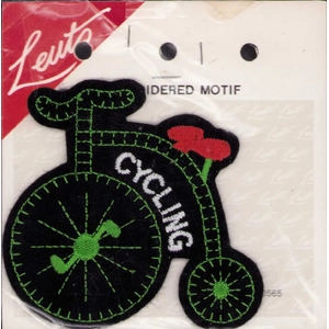 P20565 Cycling Embroidered Motif by Leuts  8.1cm x 8.5cm