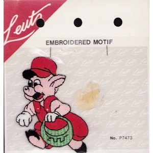P7473 Embroidered Motif by Leuts  6.5cm x 4.8cm