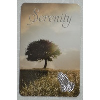 SERENITY Laminated Prayer Card (Tree), 54 x 82mm
