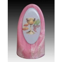 Cone Shaped Communion Plaque, 75mm High, 45mm Diameter, PINK