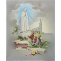 OUR LADY OF FATIMA Religious Print, 10&quot; x 8&quot; (200mm x 250mm)