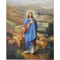 THE GOOD SHEPARD Religious Print, 10" x 8" (200mm x 250mm)