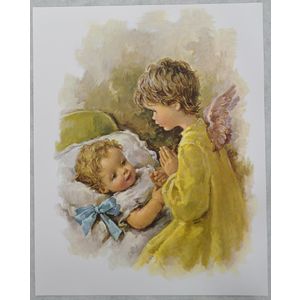 GUARDIAN ANGEL Religious Print, 10&quot; x 8&quot; (200mm x 250mm) GB