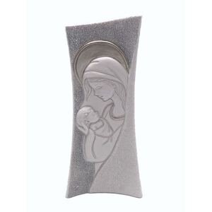 Mother and Child Resin Plaque, Glitter Background 152mm x 66mm
