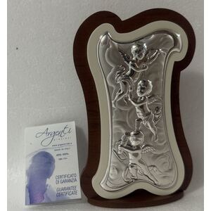 Sterling Silver Angel Plaque PL4032A
