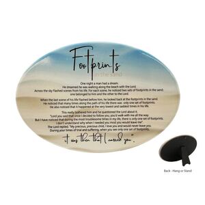 Oval Ceramic Plaques - Footprints - Home Warmer Plaques by Gatto
