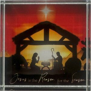Christmas Nativity Crystal Block 8cm x 8cm