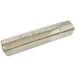 Baptism Certificate Box PLB6007, Silver Coloured