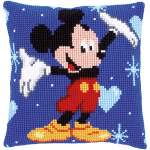 Vervaco Disney MICKEY MOUSE Latch Hook Cushion Front Kit PN-0014602
