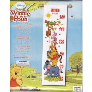 Vervaco DISNEY WINNIE THE POOH Growth Chart Counted Cross Stitch Kit PN-0014848