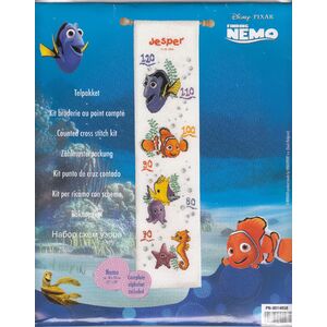 Vervaco DISNEY NEMO Growth Chart Counted Cross Stitch Kit PN-0014858