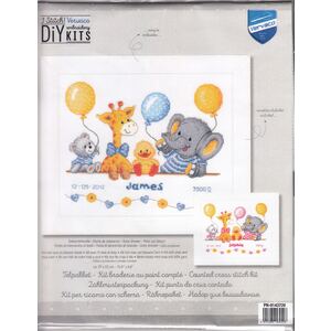 Vervaco BABY SHOWER II Birth Record Counted Cross Stitch Kit PN-0143720