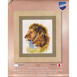 Vervaco LION COUPLE Counted Cross Stitch Kit PN-0144438