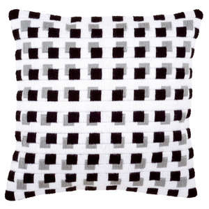 Vervaco CHESSBOARD Long Stitch Cushion Front Embroidery Kit PN-0147586