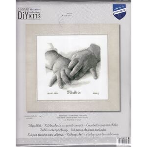 Vervaco BABY HANDS Birth Record Counted Cross Stitch Kit PN-0150172