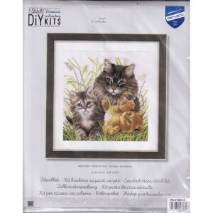 Vervaco CAT FAMILY Counted Cross Stitch Kit PN-0156114