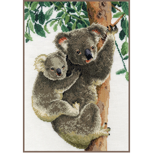 Vervaco KOALA WITH BABY Counted Cross Stitch Kit PN-0158414