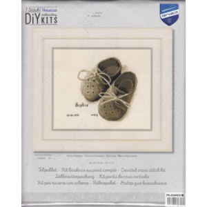 Vervaco FIRST SHOES Birth Record Counted Cross Stitch Kit PN-0164620