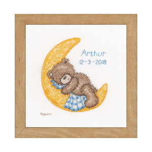 Vervaco Popcorn The Bear Sleeping Counted Cross Stitch Kit PN-0166518