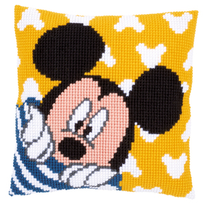 Vervaco Disney MICKEY PEEK-A-BOO Latch Hook Cushion Front Kit PN-0167235