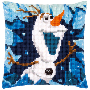 Vervaco Disney FROZEN OLAF Latch Hook Cushion Front Kit PN-0167294