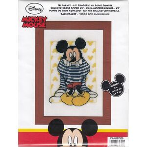 Vervaco DISNEY MICKEY GETS DRESSED Counted Cross Stitch Kit PN-0167520