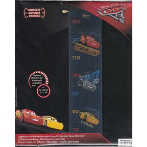 Vervaco DISNEY SCREECHING TYRES Growth Chart Counted Cross Stitch Kit PN-0014858