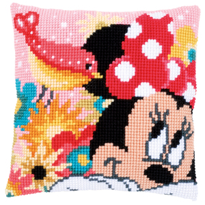 Vervaco Disney MINNIE HAS SECRET Latch Hook Cushion Front Kit PN-0167644