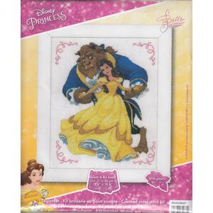 Vervaco DISNEY BEAUTY & THE BEAST Counted Cross Stitch Kit PN-0168067