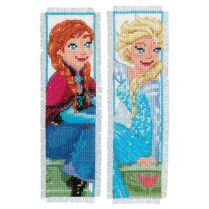 Vervaco DISNEY FROZEN SISTERS Bookmark Counted Cross Stitch Kit PN-0168474