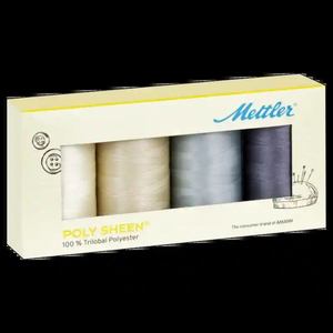 Poly Sheen No.40 Thread Pack GRANITE 4 x 800m Spools