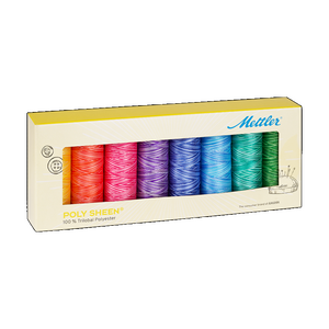 Poly Sheen No.40 Thread Pack 8 x 200m Spools Variegated Colour