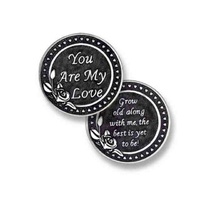 YOU ARE MY LOVE - Female, Pocket Token With Message, 31mm Diameter, Metal