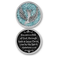 COMPANION COIN, CONFIRMATION, With Message, Prayer or Reading, 34mm Diameter, Metal