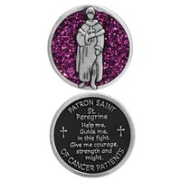 COMPANION COIN, SAINT PEREGRINE PATRON SAINT OF CANCER PATIENTS W Message Prayer