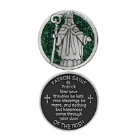 COMPANION COIN, SAINT PATRICK, PATRON SAINT OF IRISH, 34mm Diameter, Metal