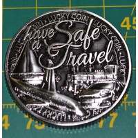 SAFE TRAVEL LUCKY COIN, Token, 35mm, A Beautiful Gift