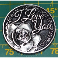 I LOVE YOU LUCKY COIN, 35mm Diameter, A Beautiful Gift