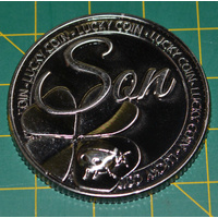 Lucky Coin, Son, 35mm Diameter, A Beautiful Gift Idea