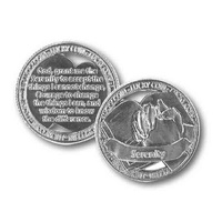 Open Lucky Coin, SERENITY, 35mm Diameter, Zinc Alloy