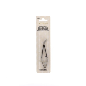Bohin Hardanger Embroidery Super Fine 11cm (4.34&quot;) Tweezer Scissors 2.75 Angled